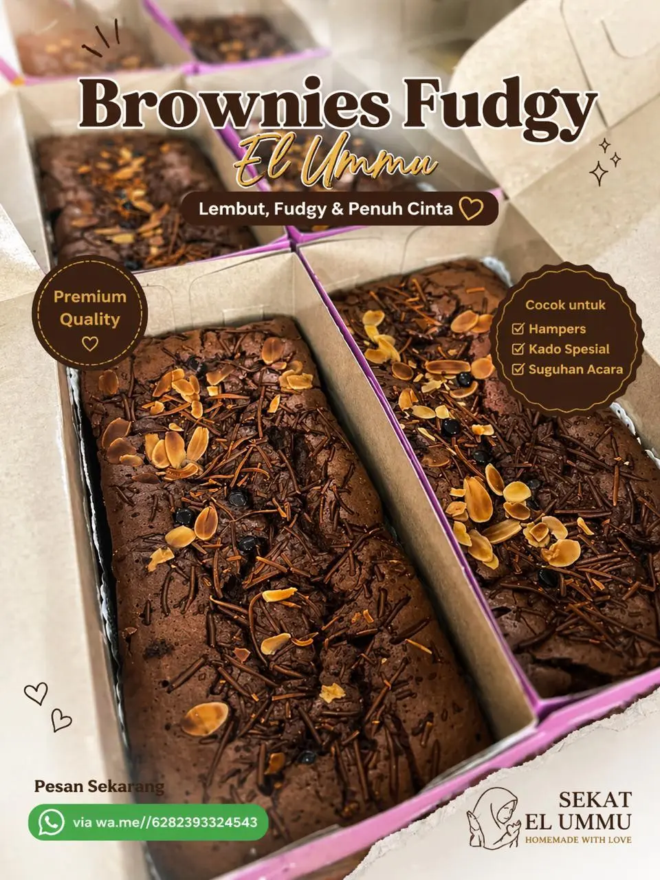 Brownis Panggang Fudgy